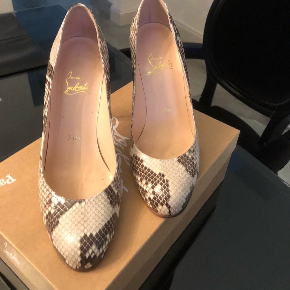 Christian Louboutin Python Pump 100 - image 1